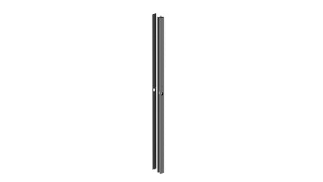 Set hliníkového stĺpika 50x60 a krytky pre zámkovú časť - 1850mm R7016