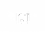 Connecting material for the aluminum partition