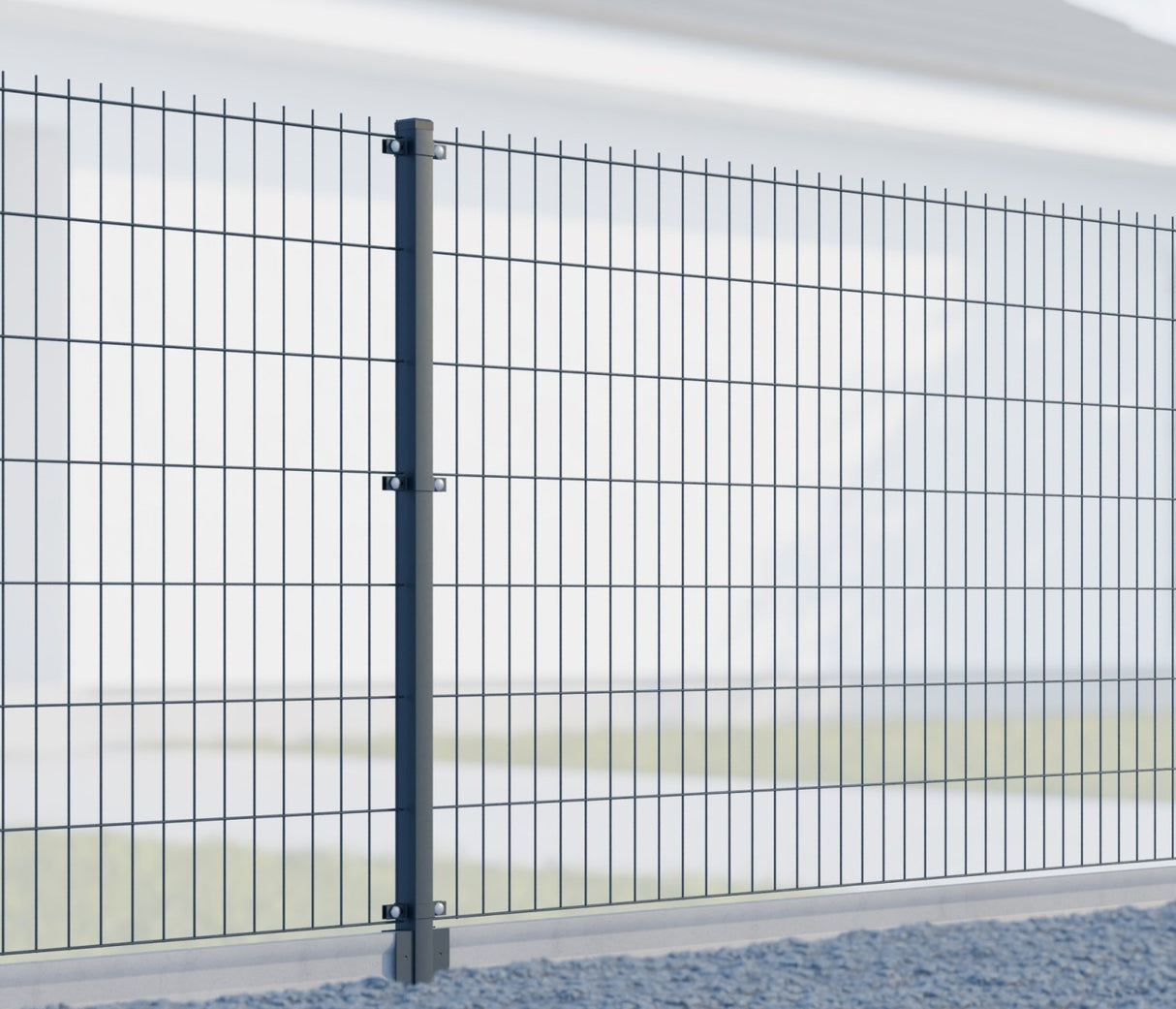 Oszlop 60x40mm ZnPVC 2000mm antracit