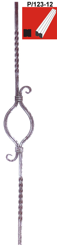 Tyč ozdobná P/123-12, h900mm