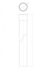 Stĺpik D48mm ZnPVC 2500mm zelená