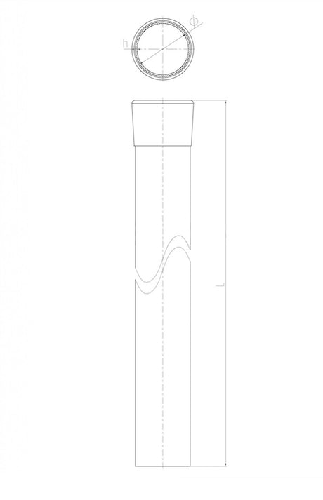 Stĺpik D48mm ZnPVC 2200mm antracit