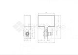 End cap for post ZnPVC 60x40mm green