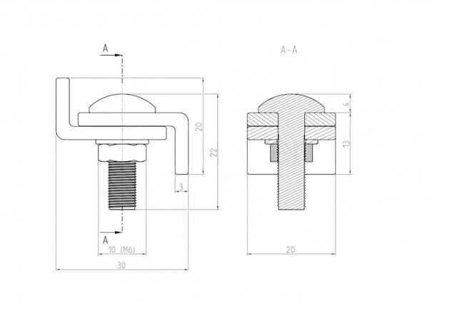 Connector for panels for infinite assembly ZnPVC green