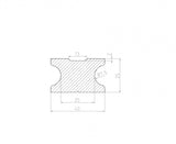 WPC plný podkladový hranol 40x25x2900mm antracit