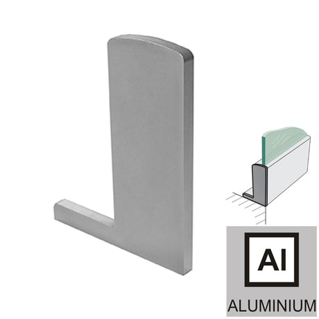 Záslepka, 125x46 AL/INOX effect/Satin